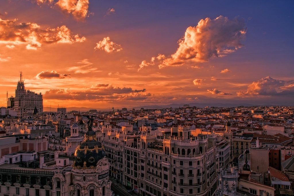 Atardecer Terraza Circulo Bellas Artes Madrid