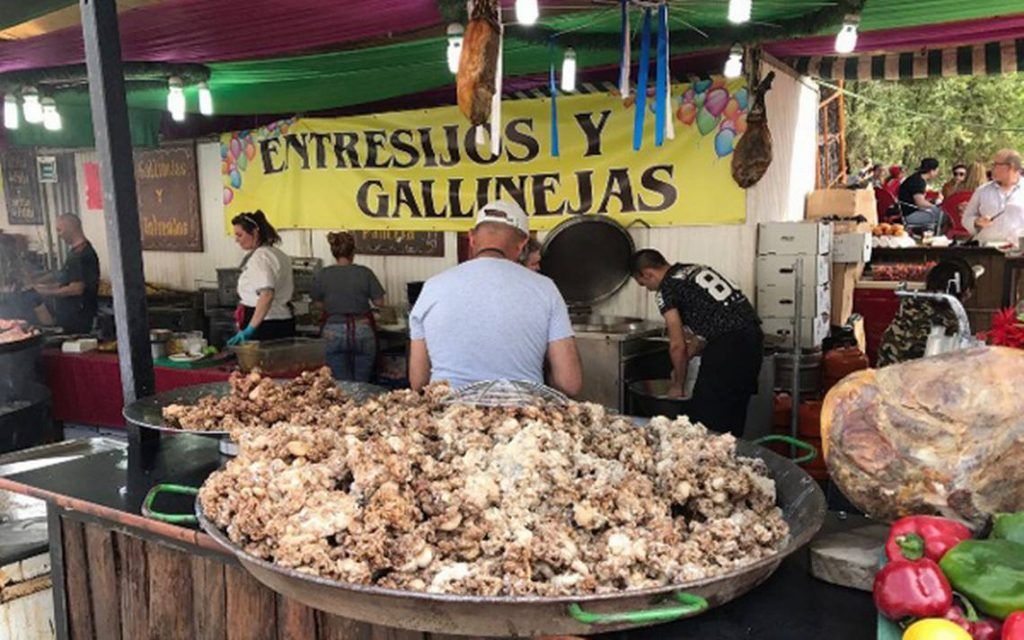 Gallinejas plato Madrid